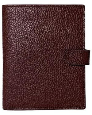 HYER GOODS Il Viaggio Leather Passport Wallet - Purple