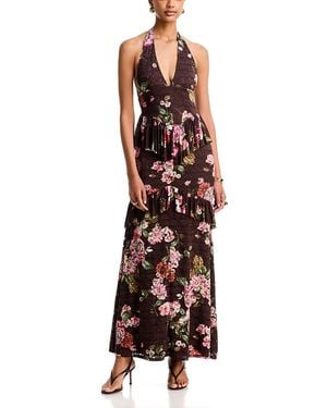 AFRM Athens Stretch Lace Maxi Dress - Multicolor