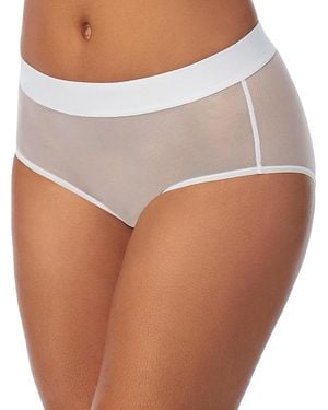 DKNY Sheers Brief Underwear - White