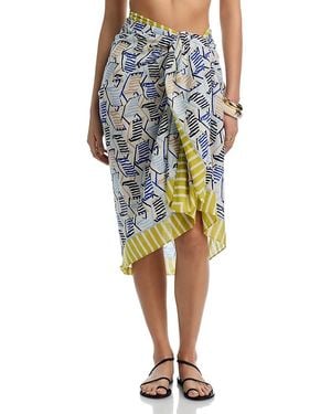 Echo Beach Lounge Sarong Swim Cover-Up - Blue