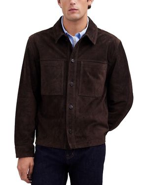 Madewell Suede Shirt Jacket - Black