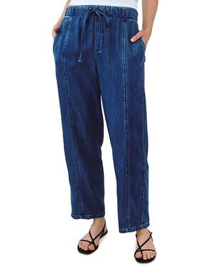 Bella Dahl Seamed Soft Barrel Pants - Blue