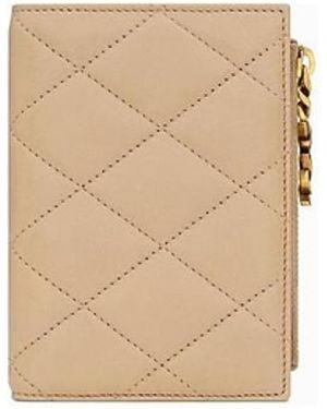 Saint Laurent Cassandre Bijou Bi-Fold Wallet - White