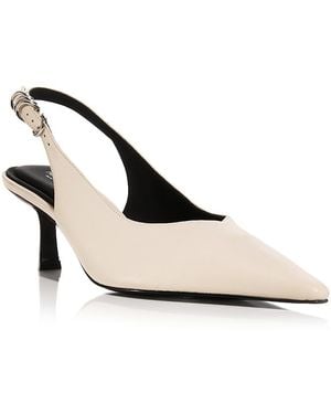 Rag & Bone Brynn Slingback Pumps - Natural