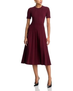 Jason Wu Cable Knit Midi Dress - Red