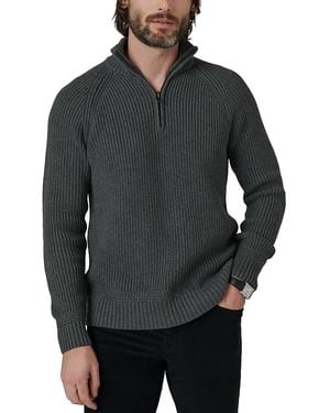 Joe's Jeans Archie Regular Fit Quarter Zip Sweater - Grey