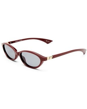 Le Specs Duskfall Oval Sunglasses, 55Mm - Red