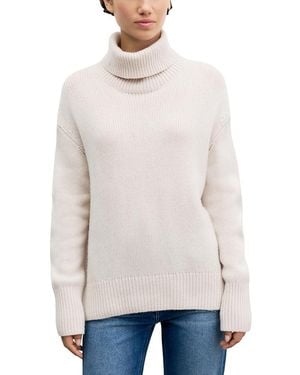 Gerard Darel Reva Cashmere Turtleneck Sweater - White