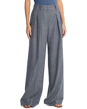 Michael Kors Michael Michael Kors Glen Plaid Wool & Silk Pants - Blue
