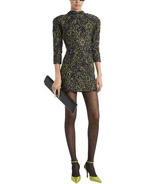 Balmain Cloque Jacquard Dress - Black