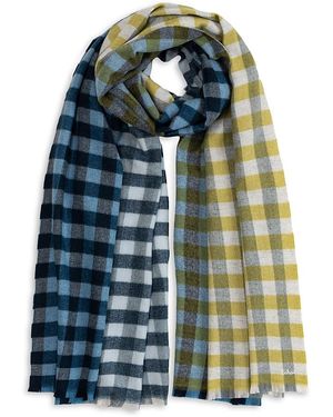 Echo Quarter Check Wrap - Green