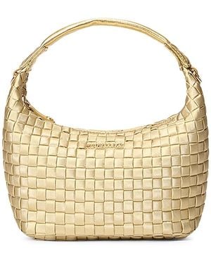 MZ Wallace Mini Woven Hobo Bag - Metallic