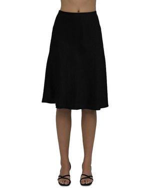 Rosetta Getty Bias Silk Skirt - Black
