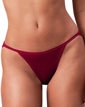 Calvin Klein Ideal Micro String Bikini - Red
