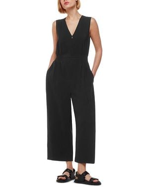 Whistles Remmie V Neck Jumpsuit - Black