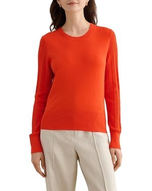Hobbs Dianna Crewneck Sweater - Red