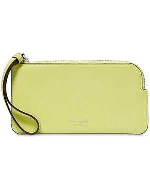Kate Spade Zippy Smooth Wristlet - Green