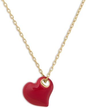 Kate Spade Amour Heart Pendant Necklace, 16-19 - Pink