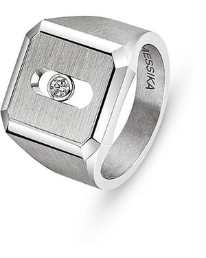 Messika Diamond Move Titanium Natural Signet Ring - Gray