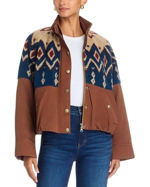 Veronica Beard Knoll Cotton Jacket - Blue