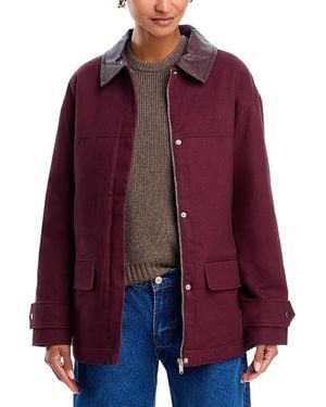 4th & Reckless Sutton Shacket - Red