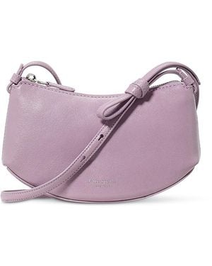 Kate Spade Loop Glazed Leather Crossbody - Purple