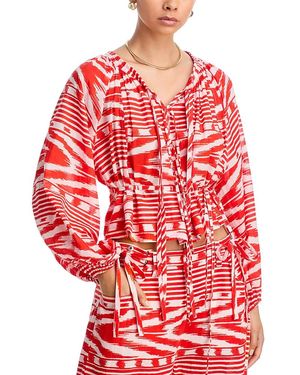 Coniglio Palm Beach Oleander Blouse - Red