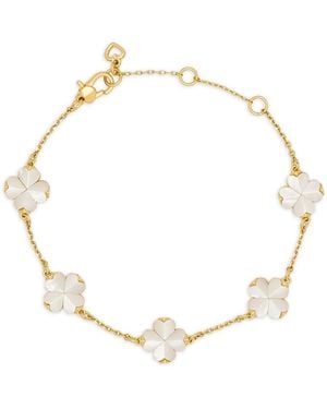 Kate Spade Spade Flower Clover Scatter Bracelet - Metallic