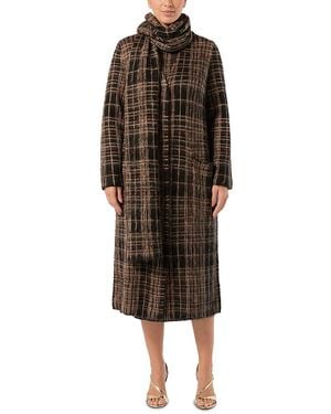 Marina Rinaldi Mrnteiera Knit Coat - Brown
