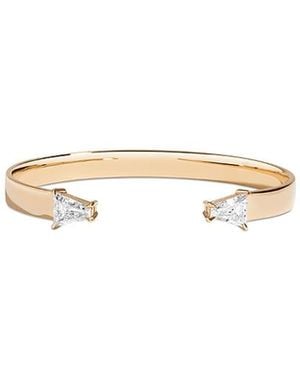 Shahla Karimi From The Luxe Collection Certified Lab Grown Diamond Double Keystone Cuff Ring - White