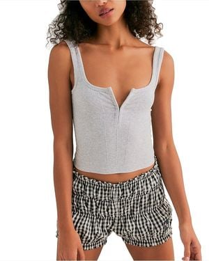 Free People Simply Soft Cami Top - Grey