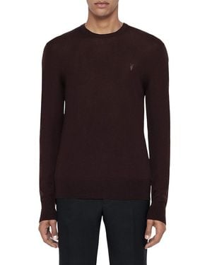 AllSaints Mode Regular Fit Merino Wool Sweater - Black
