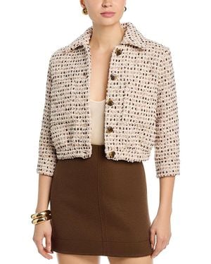 L'Agence Jia Crop Jacket - Brown