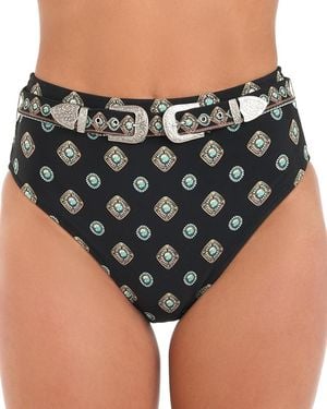 L'Agence Vanessa South Western Belted High Waisted Bottom - Black