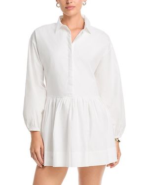 French Connection Cambria Mini Flare Dress - White