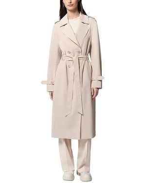 SOIA & KYO Blaire Packable Trench Coat - Natural