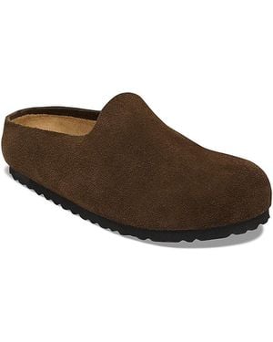Birkenstock Amsterdam Suede Clogs - Brown