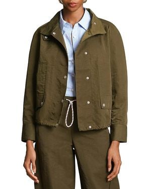 Avec Les Filles Anorak With Bungee Cord - Green