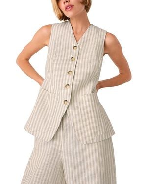 Whistles Linen Vest - White