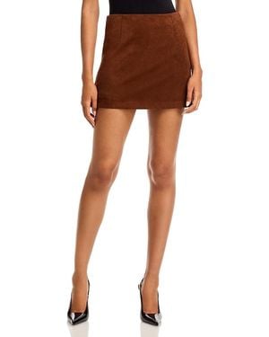Steve Madden Cindi Faux Suede Skort - Brown