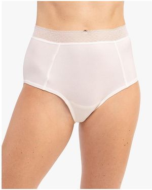 Uwila Warrior High Waisted Soft Silk Brief - White