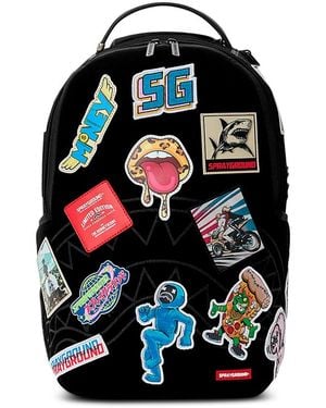Sprayground Patch Stickers Backpack - Black