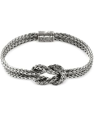 John Hardy Sterling Love Knot Bracelet - Metallic