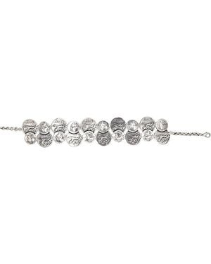 CXC Gladiator Coin Choker - White