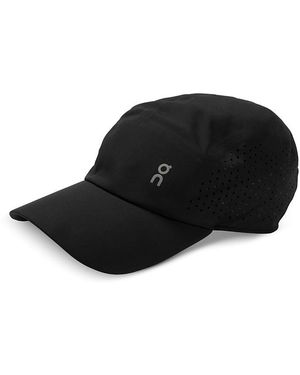 On Shoes Lightweight Perforated Cap - Black