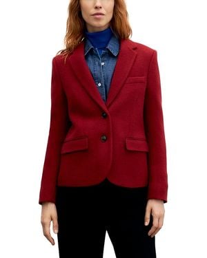 Gerard Darel Julis Wool Blazer - Red
