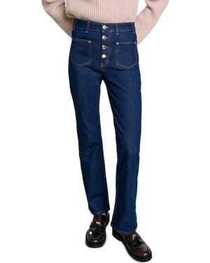 Maje Passionbrut Straight Leg Jeans - Blue
