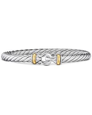 David Yurman Cable Flex Buckle Bracelet - White