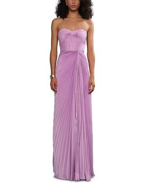 AMUR Joyceanne Plisse Gown - Purple