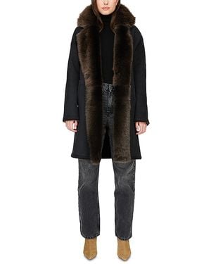 Hiso August Reversible Shearling Jacket - Black